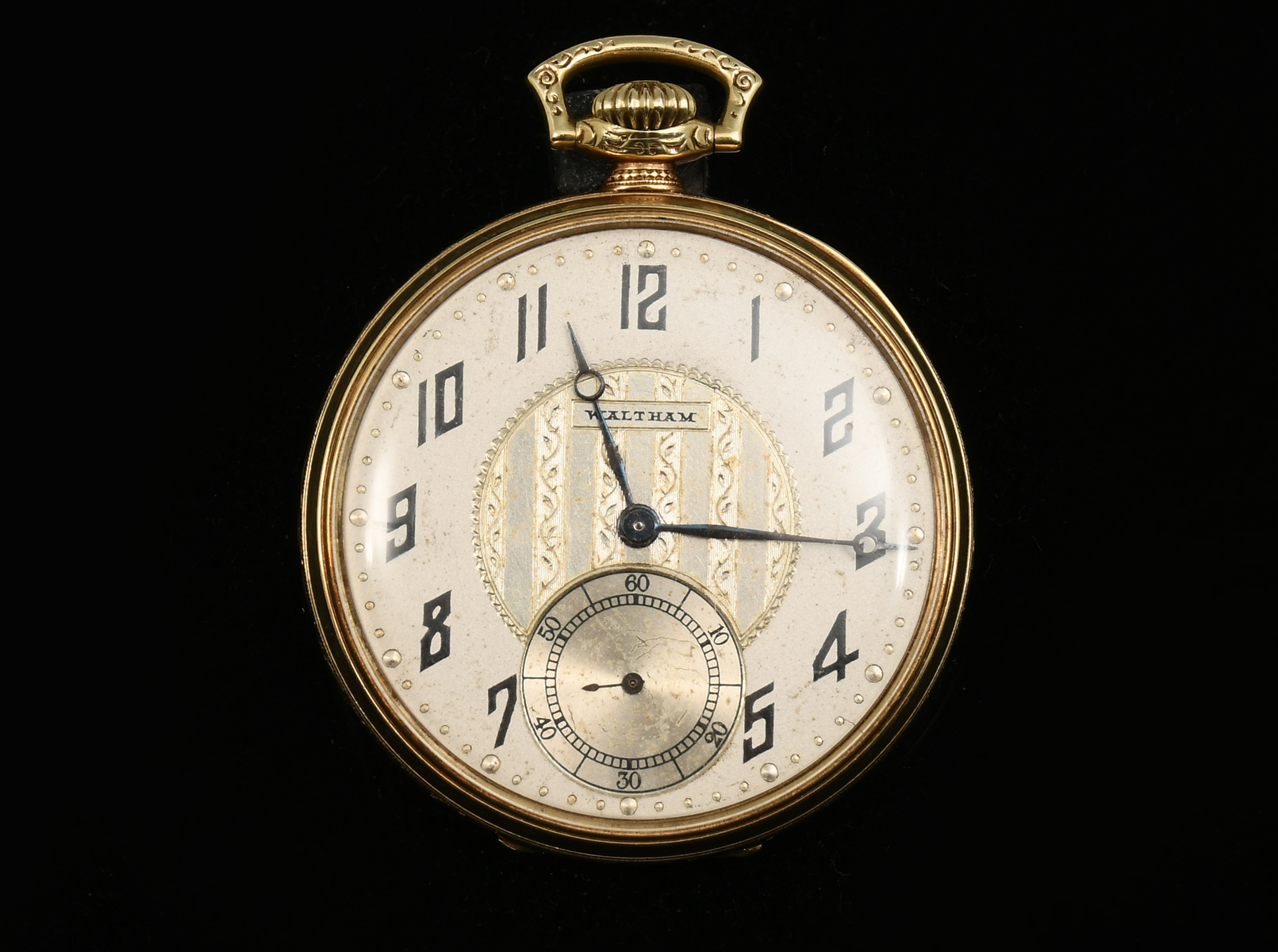 Appraisal: K WALTHAM COLONIAL OPEN FACE POCKET WATCH K yellow gold