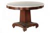 Appraisal: MARBLE TOP PARLOR TABLE - Ante-Bellum Rippled Edge Round Molded