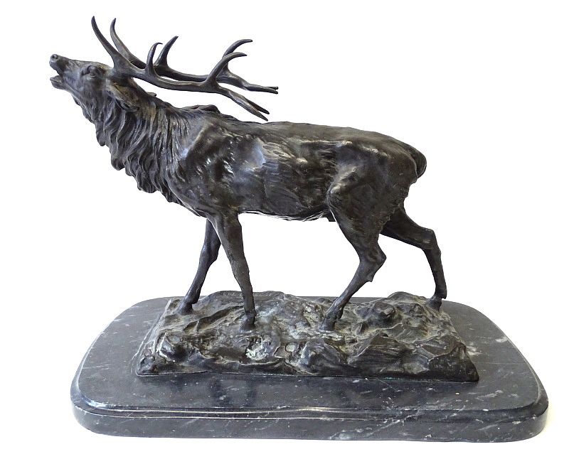 Appraisal: Bronze Sculpture of an Elk - After P J Mene