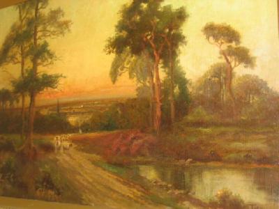 Appraisal: J M DUCKER Going Home A View Near Reigate Surrey