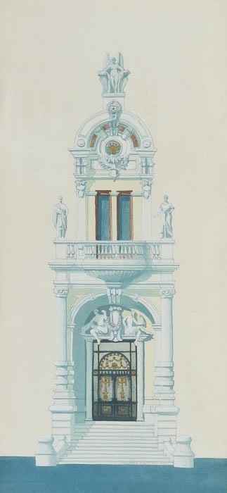 Appraisal: Andras Kaldor b Opera de Monte Carlo - Detail watercolour