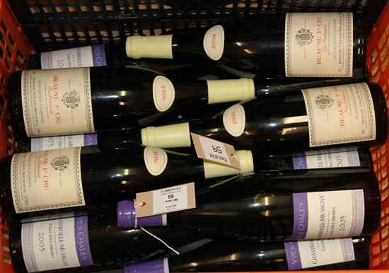 Appraisal: Eleven bottles including seven Chambolle-Musigny Clos des Ormes Domaine Yves