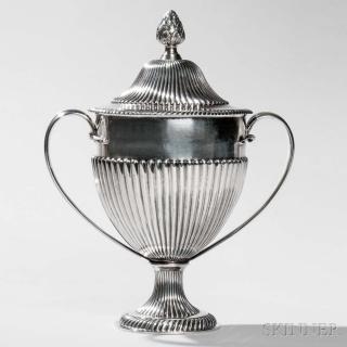 Appraisal: George III Sterling Silver Covered Cup London - maker's mark