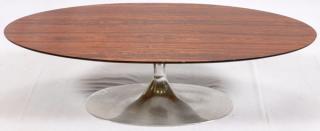 Appraisal: SAARINEN STYLE ALUMINUM TABLE SAARINEN STYLE ALUMINUM TABLE H L