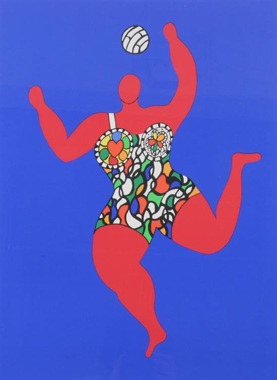 Appraisal: NIKI DE SAINT-PHALLE French - VOLLEYBALL signed and numbered in