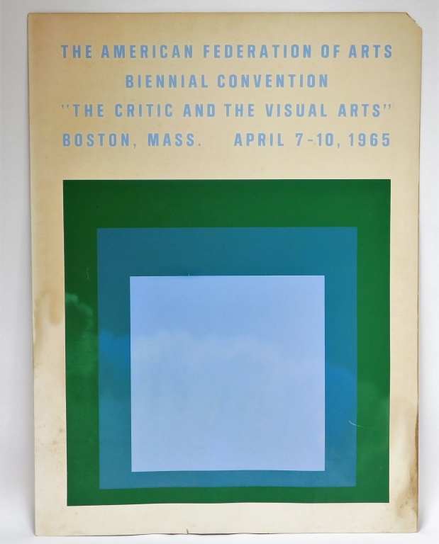 Appraisal: JOSEF ALBERS AMERICAN FEDERATION OF ARTS POSTER Germany United States