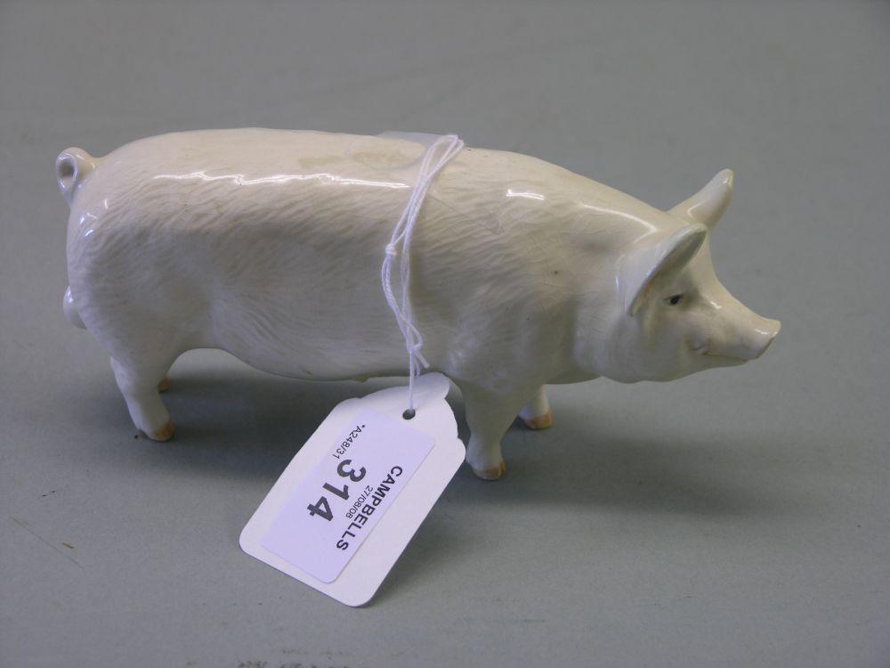 Appraisal: A Beswick pig Wall Champion Boy in