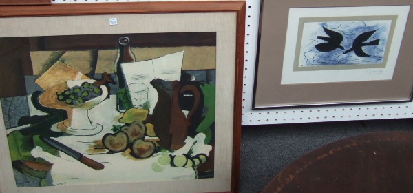 Appraisal: Georges Braque - Vol d'Oiseau print cm x cm Provenance