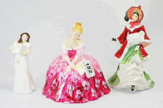 Appraisal: Royal Doulton Figures Victoria HN Wintertime HN Fingers missing and