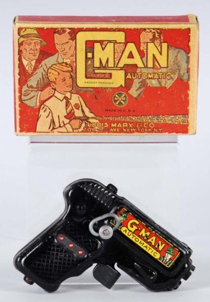 Appraisal: G-Man Automatic Wind Up Cap Gun Description Some wear to