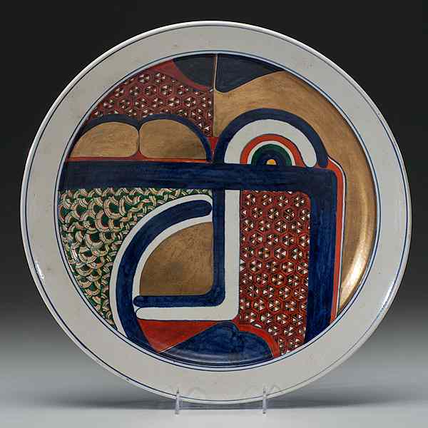 Appraisal: Ralph Bacerra - USA American Imari Mod Platter ca Porcelain