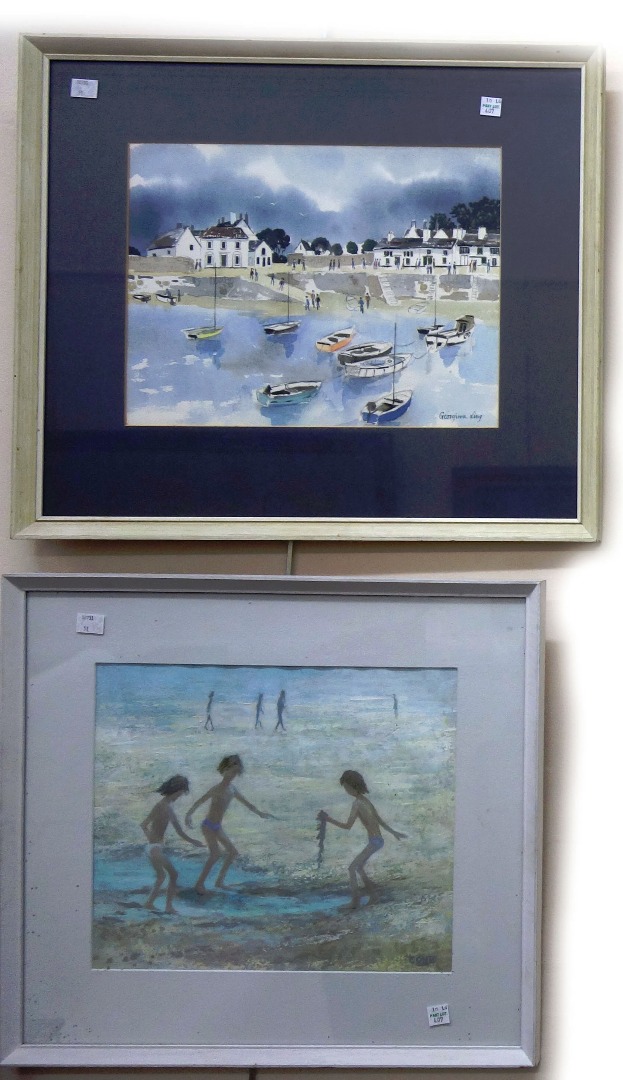 Appraisal: Adrian Hill British - On the sands at Deal signed