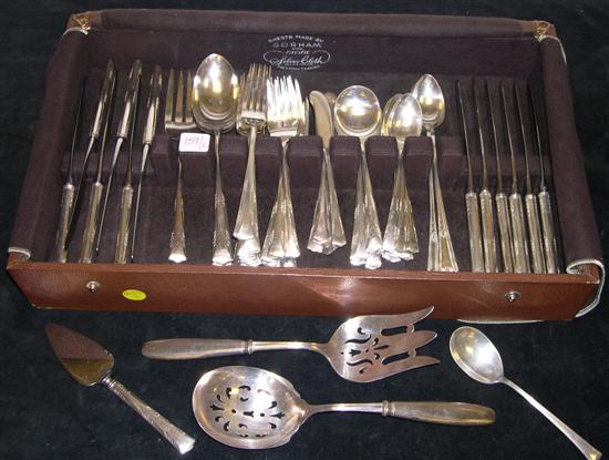 Appraisal: STERLING Gorham 'Greenbrier' service for twelve including luncheon knives dinner