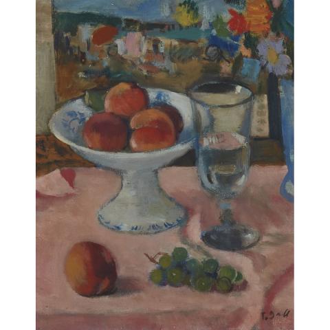 Appraisal: Francois Gall - STILL LIFE French Oil on canvas signed