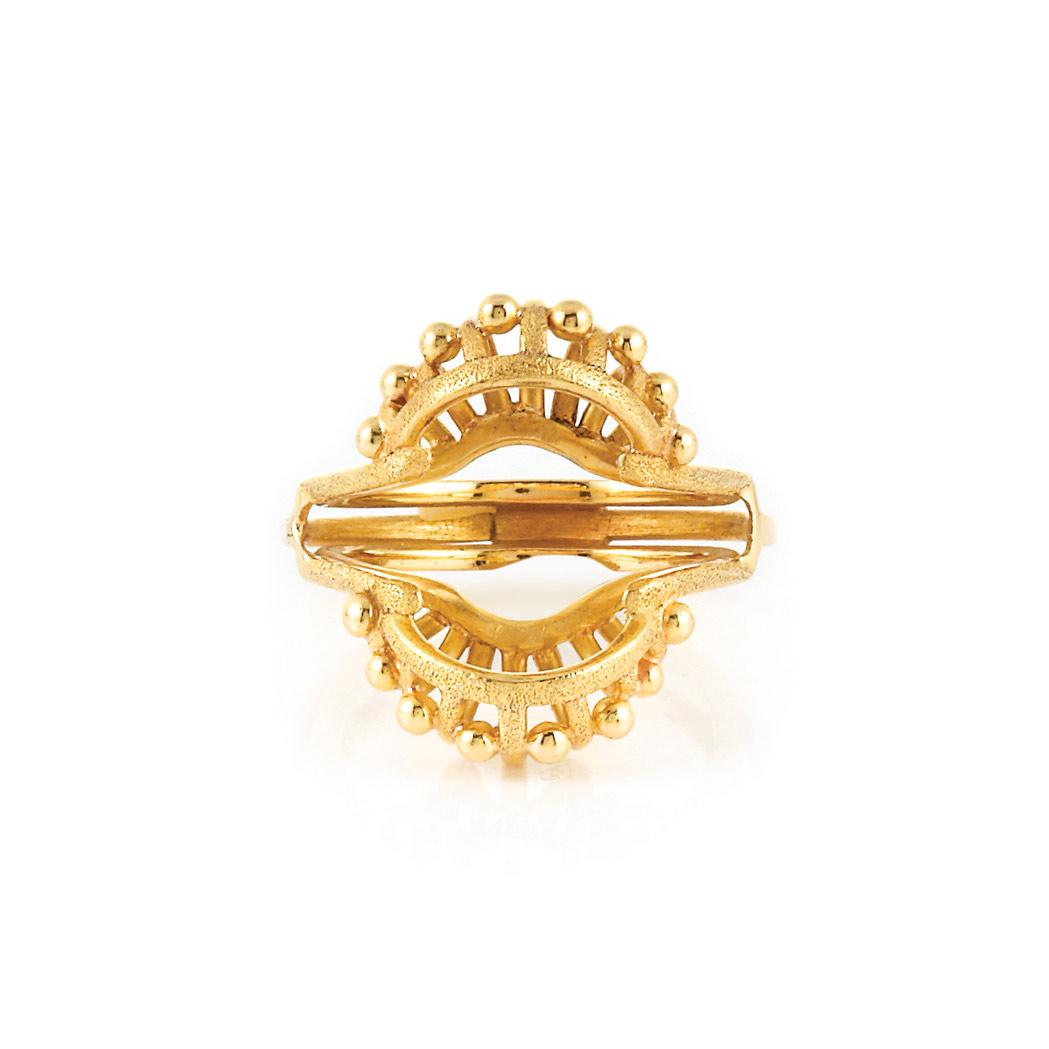 Appraisal: Gold Insert Ring Ap dwt Size