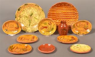 Appraisal: Ten Various Pieces of Breininger Pottery Largest measures diam