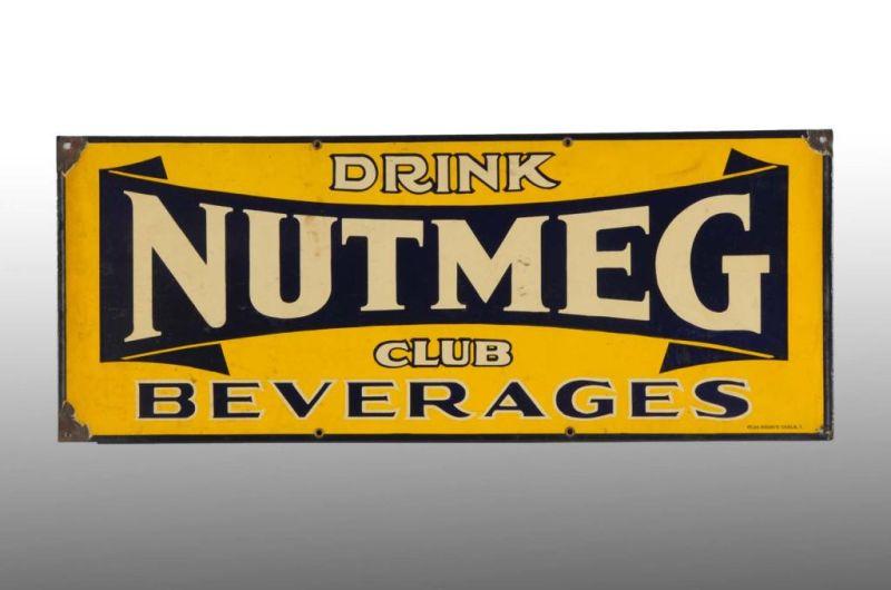 Appraisal: Lot of Nutmeg Ginger Ale Signs Description Embossed tin and