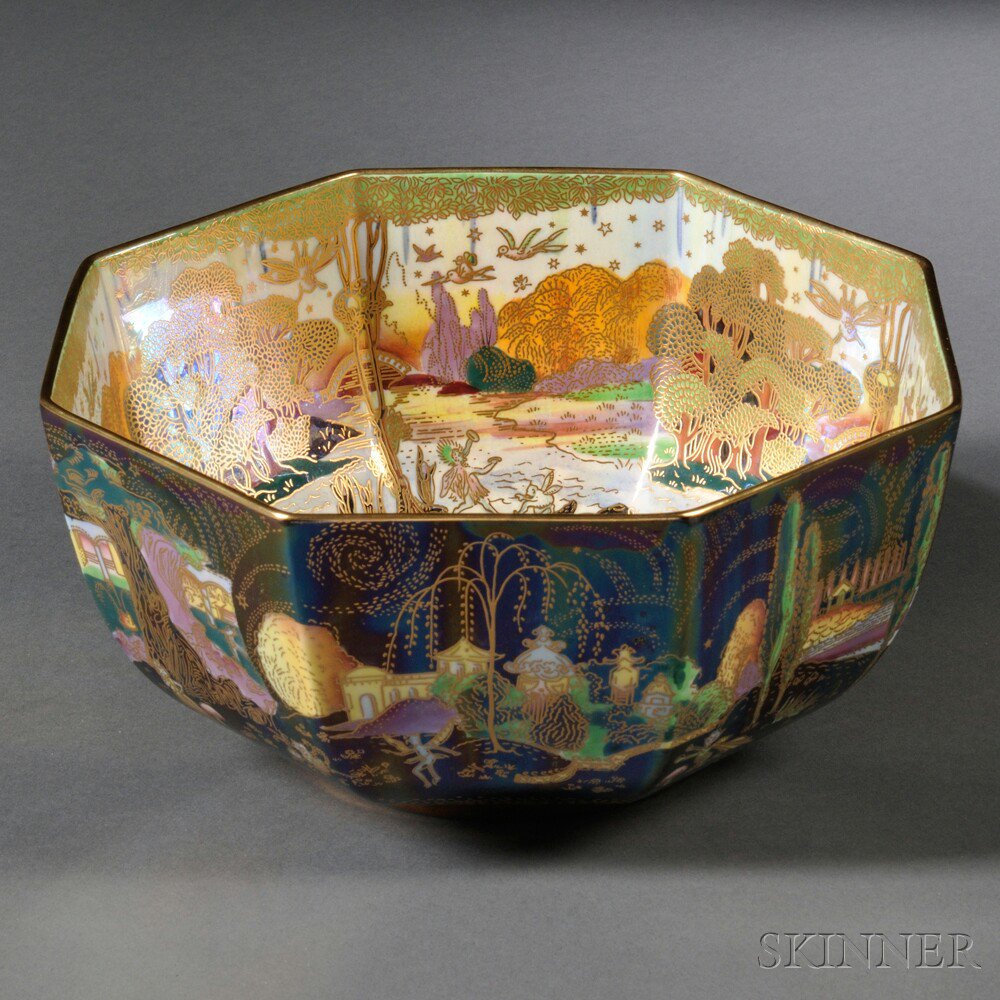 Appraisal: Modern Wedgwood Fairyland Lustre Bone China Bowl England th century