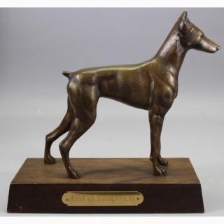 Appraisal: Statue of 'Jessy V D Sonnenhoehe' Doberman Statue of 'Jessy