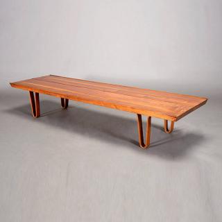 Appraisal: Coffee Table Bench by Wormly for Dunbar Long John Solid