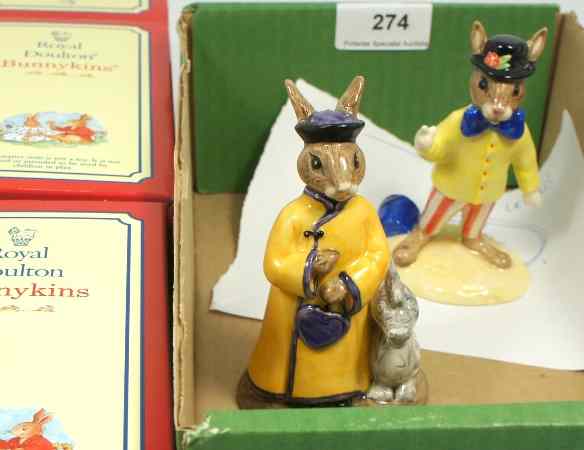 Appraisal: Royal Doulton Bunnykins figures Joker Bunnykins DB And Mandarin Bunnykins