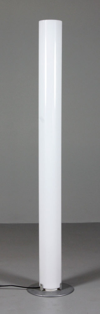 Appraisal: - Modern White Lucite Floor Lamp Modern white lucite floor