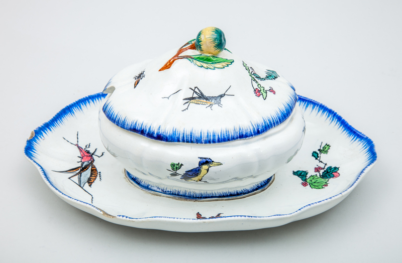 Appraisal: SERVICE ROUSSEAU CREIL MONTERAU DECORATION BY F LIX BRAQUEMOND COVERED