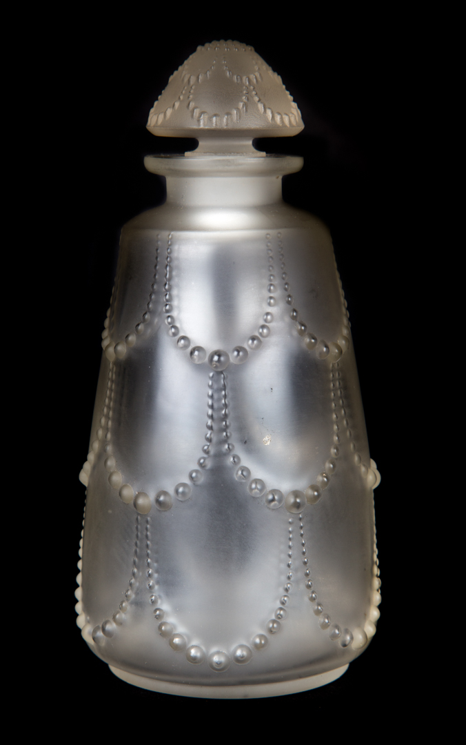 Appraisal: Lalique crystal Perles scent bottle circa s with pearl relief