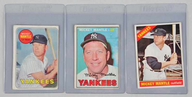 Appraisal: Lot of Mickey Mantle Topps Baseball Cards Description Vintage Includes