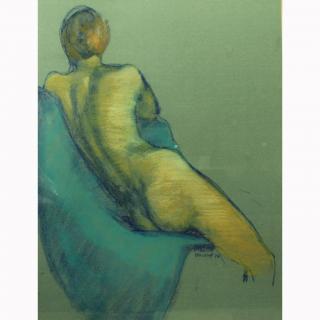 Appraisal: Marcia Burnett Bouton American - Pastel of a nude woman