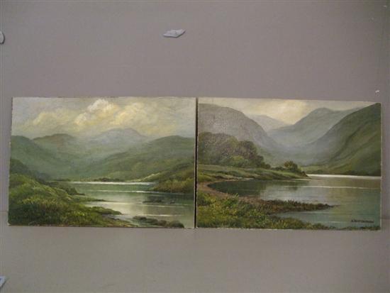 Appraisal: Keith Burtonshaw two oils on board of probably Lake District