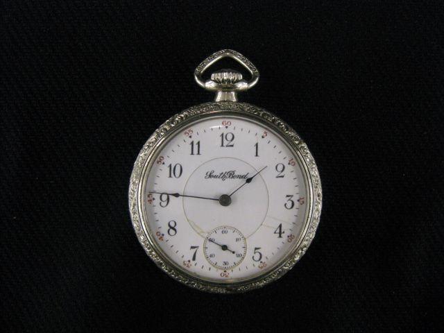 Appraisal: South Bend Pocketwatch openface jewel gold-filled working