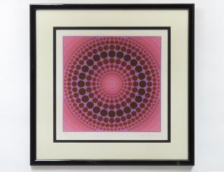 Appraisal: VICTOR VASARELY French Hungarian - Untitled Signed in pencil l