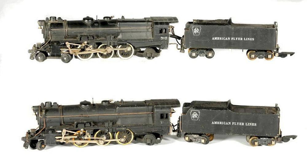 Appraisal: AF S PRR Steam Locomotives AF S gauge diecast PRR