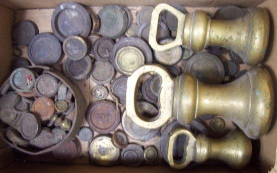 Appraisal: Sundry brass weights