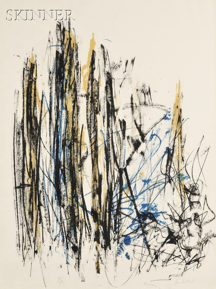 Appraisal: Joan Mitchell American - Untitled Trees edition of Signed Joan