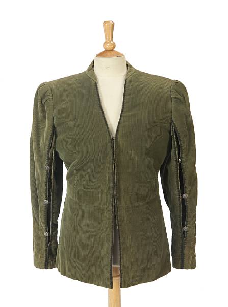 Appraisal: A Fernando Lamas jacket from Sangaree Paramount Made of olive