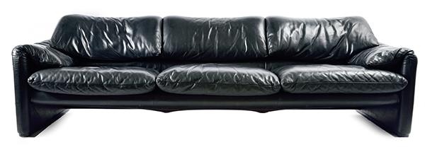 Appraisal: A VICO MAGISTRETTI MARALUNGA SOFA c Italy Designed for Cassina