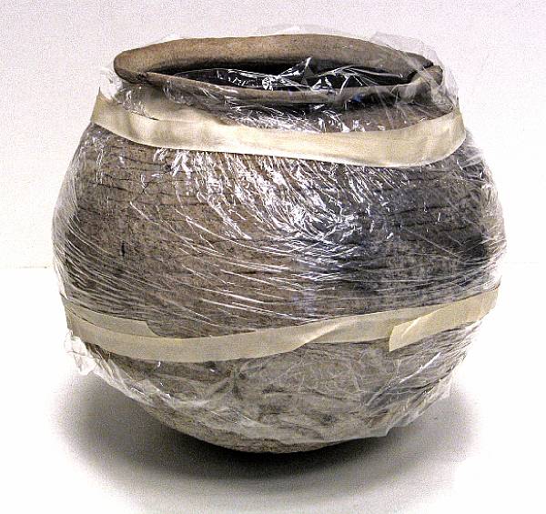 Appraisal: An Anasazi corrugated jar height in diameter in