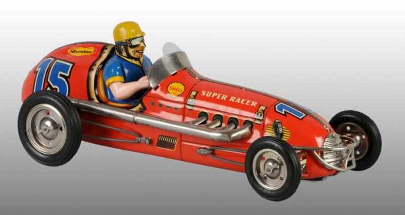 Appraisal: Tin Litho No Super Racer Friction Toy Description German Hardest