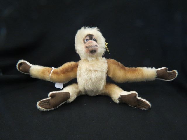 Appraisal: Steiff Plush Toy Monkey with tag and button tall