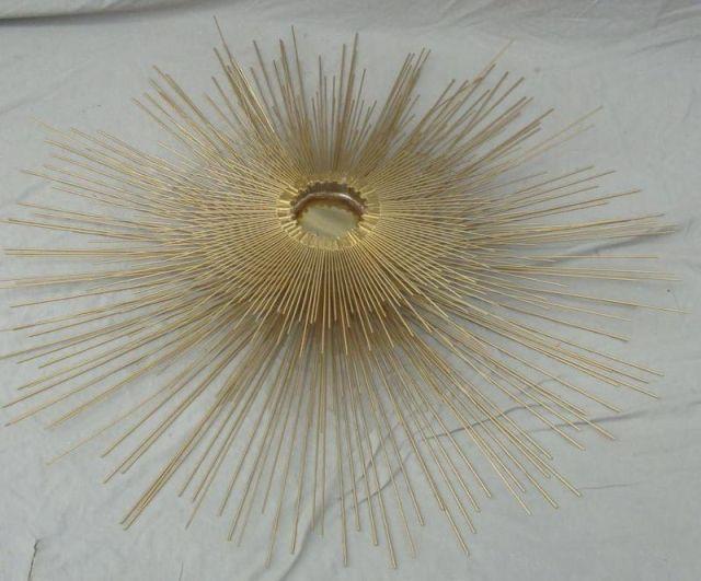 Appraisal: Midcentury Sunburst Wall Art Very decorative From a Long Island