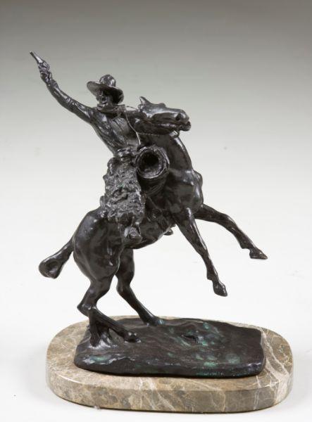 Appraisal: After Charles Marion Russell USA - bronze sculpture of a