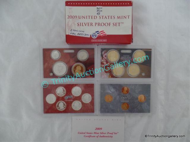 Appraisal: US Mint Silver Proof Coin Set w Coins Issued in