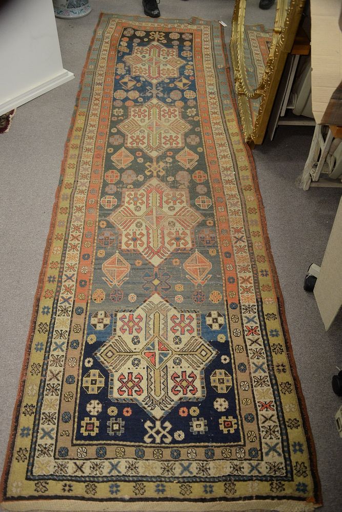 Appraisal: Caucasian Oriental Runner early th Century ' x ' with