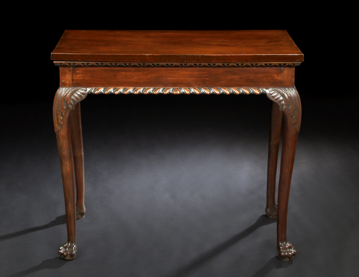 Appraisal: George III-Style Mahogany Side Table third quarter th century the