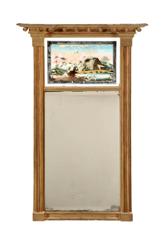 Appraisal: FEDERAL MIRROR American st quarter- th century pine Architectural two-part