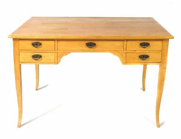 Appraisal: A Swedish Neoclassical style pine desk late th century height