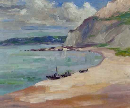 Appraisal: Henry William Phelan Gibb - Low tide Golden Cap Dorset