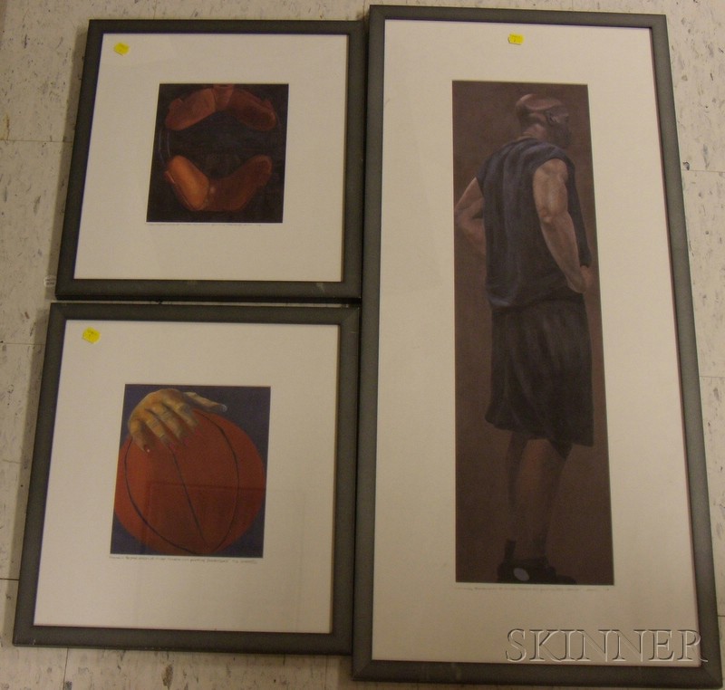 Appraisal: Eleven Framed Prints various media most identified within the matrix